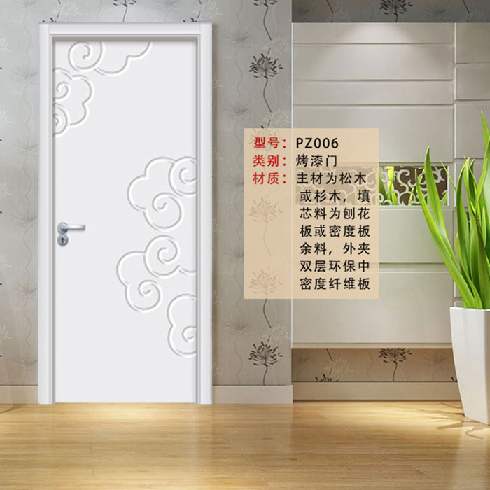 盼盼烤漆门pz006丨盼盼木门|盼盼实木门|盼盼原木门|盼盼实木复合门