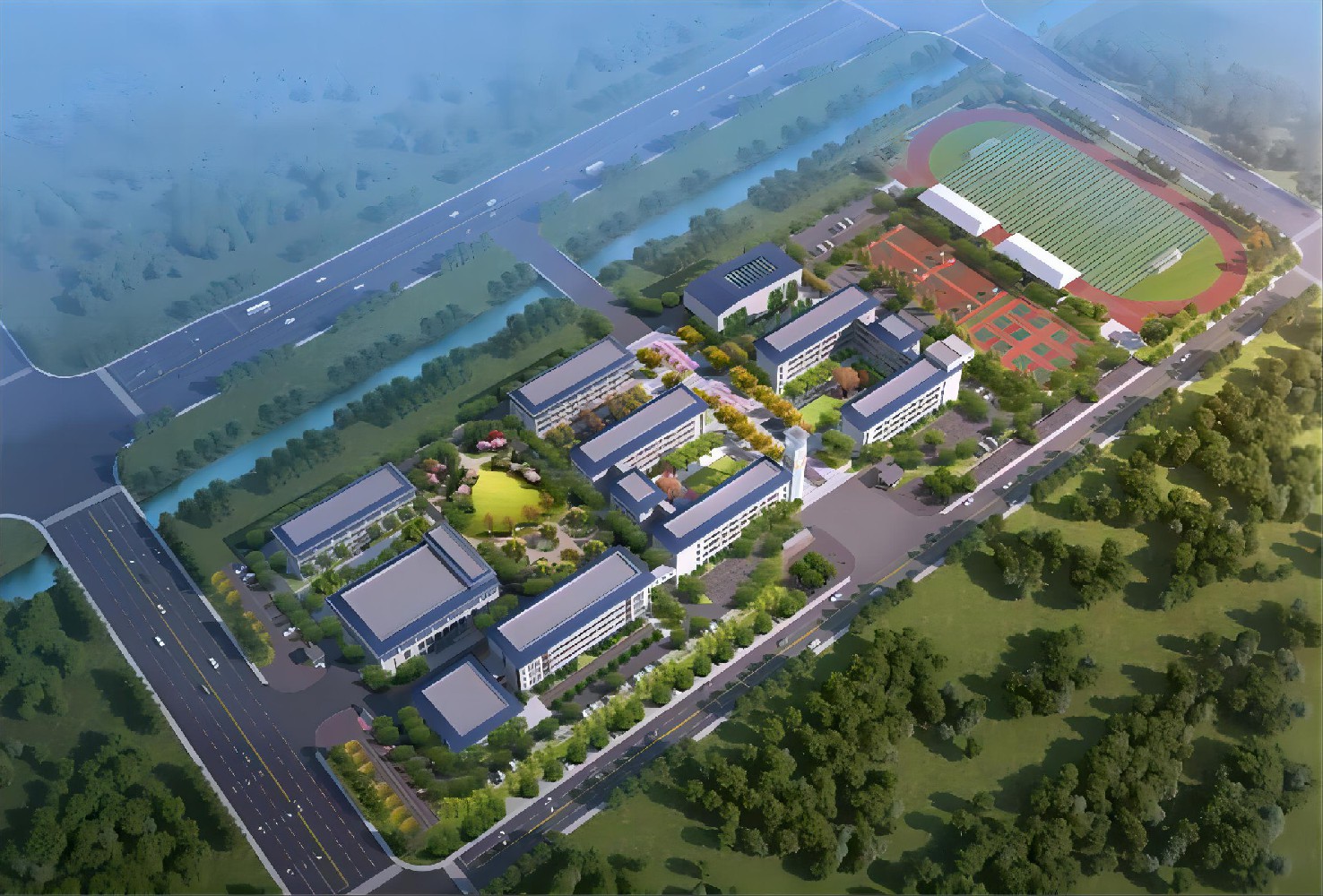 盼盼木门经典案例——丰县南部新城初级中学北苑路小学项目 盼盼木门经典案例——丰县南部新城初级中学北苑路小学项目