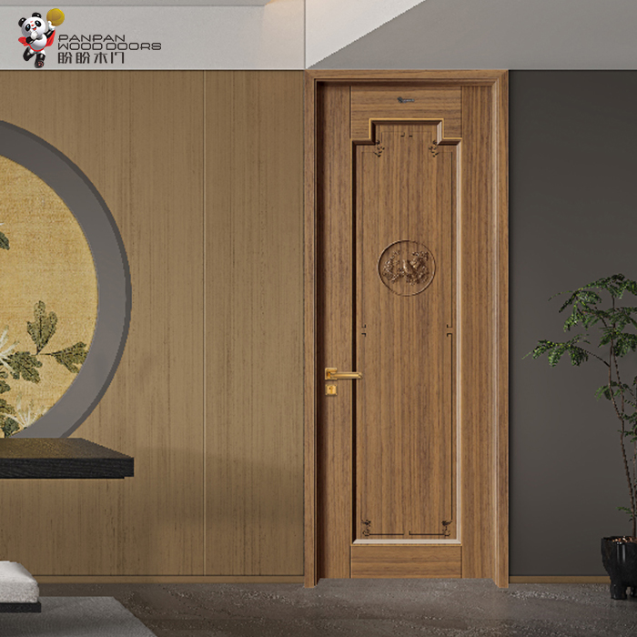 盼盼中式油漆门PB5-4|盼盼木门 盼盼中式油漆门PB5-4|盼盼木门